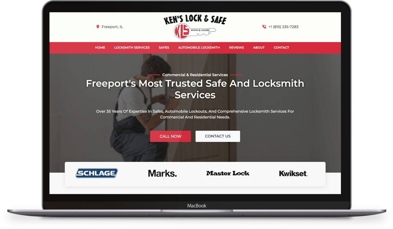 Websites for Locksmith, Key Service