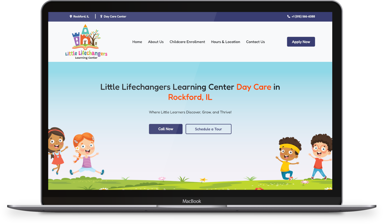 Website Design for Daycares, Childcares, and Preschools