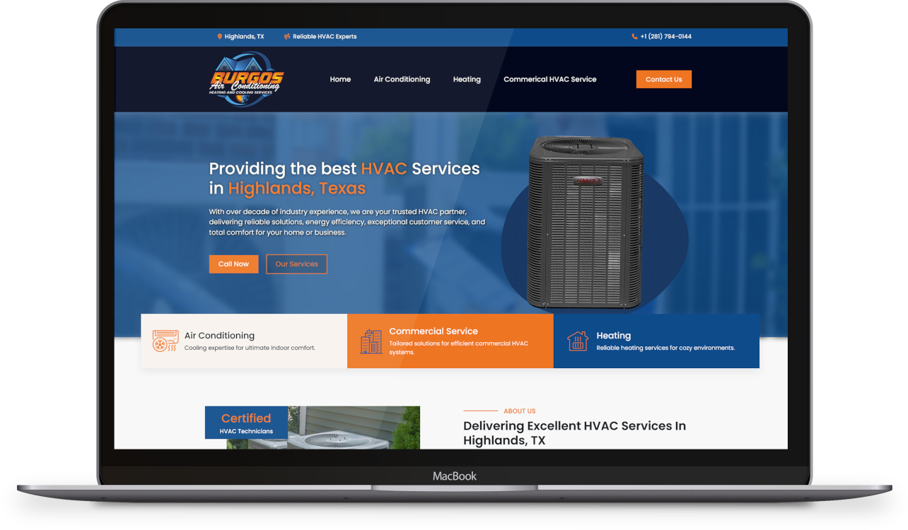 HVAC Website Design Services